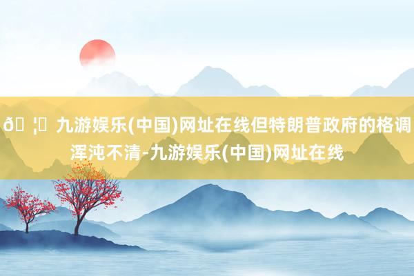 🦄九游娱乐(中国)网址在线但特朗普政府的格调浑沌不清-九游娱乐(中国)网址在线