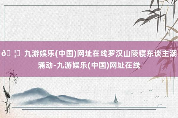 🦄九游娱乐(中国)网址在线罗汉山陵寝东谈主潮涌动-九游娱乐(中国)网址在线