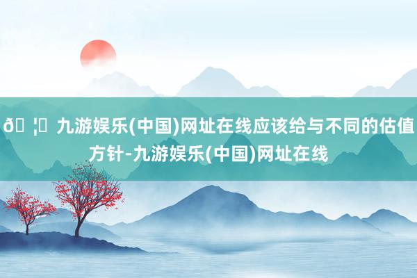 🦄九游娱乐(中国)网址在线应该给与不同的估值方针-九游娱乐(中国)网址在线