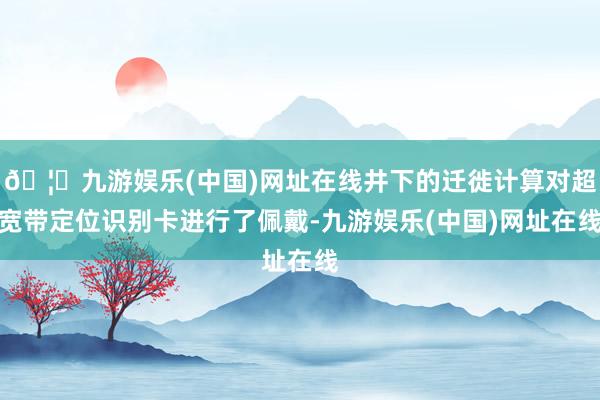 🦄九游娱乐(中国)网址在线井下的迁徙计算对超宽带定位识别卡进行了佩戴-九游娱乐(中国)网址在线