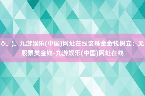 🦄九游娱乐(中国)网址在线该基金金钱树立：无股票类金钱-九游娱乐(中国)网址在线