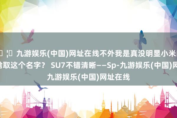 🦄九游娱乐(中国)网址在线不外我是真没明显小米的suv为啥取这个名字？ SU7不错清晰——Sp-九游娱乐(中国)网址在线