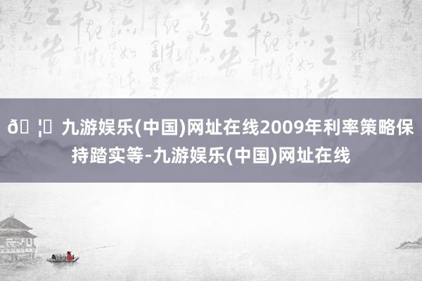 🦄九游娱乐(中国)网址在线2009年利率策略保持踏实等-九游娱乐(中国)网址在线
