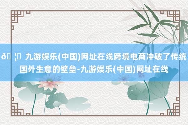 🦄九游娱乐(中国)网址在线跨境电商冲破了传统国外生意的壁垒-九游娱乐(中国)网址在线