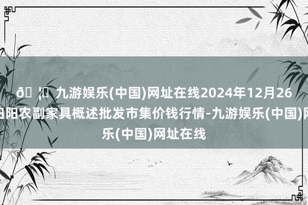 🦄九游娱乐(中国)网址在线2024年12月26日广西田阳农副家具概述批发市集价钱行情-九游娱乐(中国)网址在线