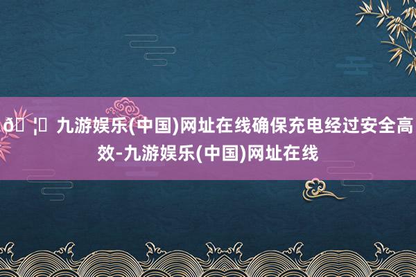 🦄九游娱乐(中国)网址在线确保充电经过安全高效-九游娱乐(中国)网址在线