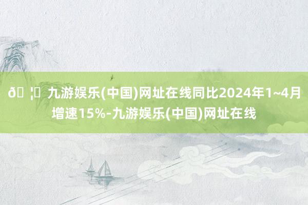 🦄九游娱乐(中国)网址在线同比2024年1~4月增速15%-九游娱乐(中国)网址在线