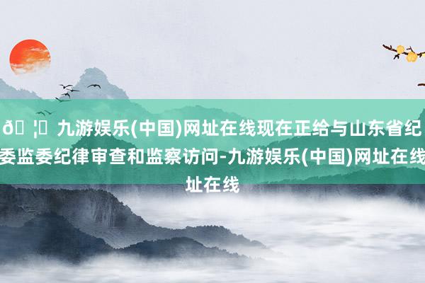 🦄九游娱乐(中国)网址在线现在正给与山东省纪委监委纪律审查和监察访问-九游娱乐(中国)网址在线