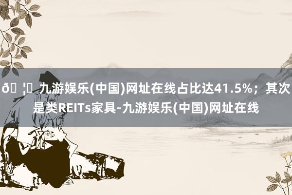 🦄九游娱乐(中国)网址在线占比达41.5%；其次是类REITs家具-九游娱乐(中国)网址在线