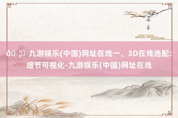 🦄九游娱乐(中国)网址在线一、3D在线选配：细节可视化-九游娱乐(中国)网址在线