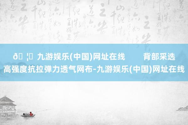 🦄九游娱乐(中国)网址在线        背部采选高强度抗拉弹力透气网布-九游娱乐(中国)网址在线