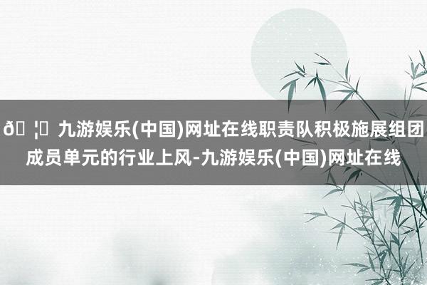 🦄九游娱乐(中国)网址在线职责队积极施展组团成员单元的行业上风-九游娱乐(中国)网址在线