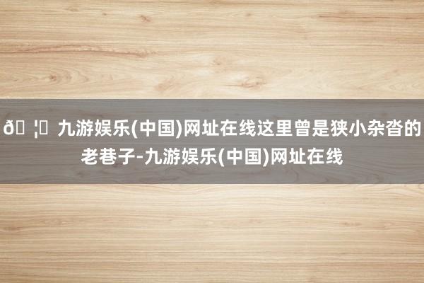 🦄九游娱乐(中国)网址在线这里曾是狭小杂沓的老巷子-九游娱乐