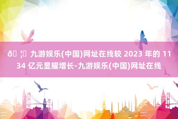 🦄九游娱乐(中国)网址在线较 2023 年的 1134 亿元