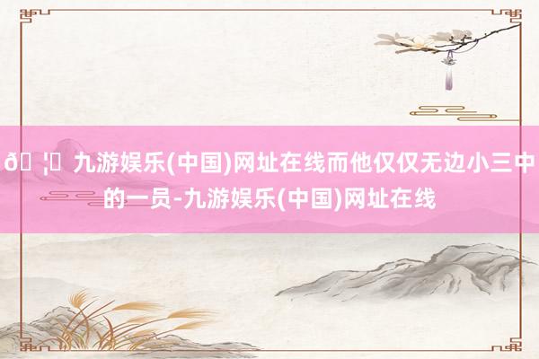 🦄九游娱乐(中国)网址在线而他仅仅无边小三中的一员-九游娱乐