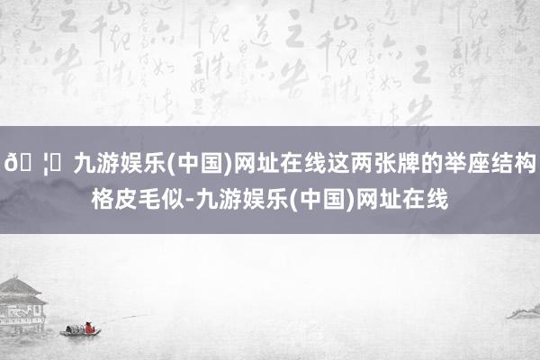 🦄九游娱乐(中国)网址在线这两张牌的举座结构格皮毛似-九游娱乐(中国)网址在线