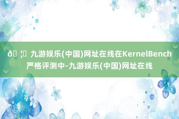 🦄九游娱乐(中国)网址在线在KernelBench严格评测中