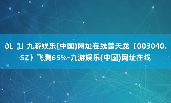 🦄九游娱乐(中国)网址在线楚天龙（003040.SZ）飞腾6