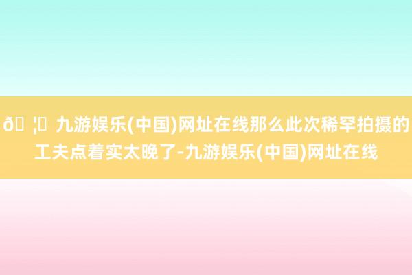 🦄九游娱乐(中国)网址在线那么此次稀罕拍摄的工夫点着实太晚了