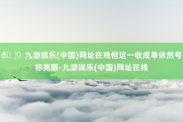 🦄九游娱乐(中国)网址在线但这一收成单依然号称亮眼-九游娱乐
