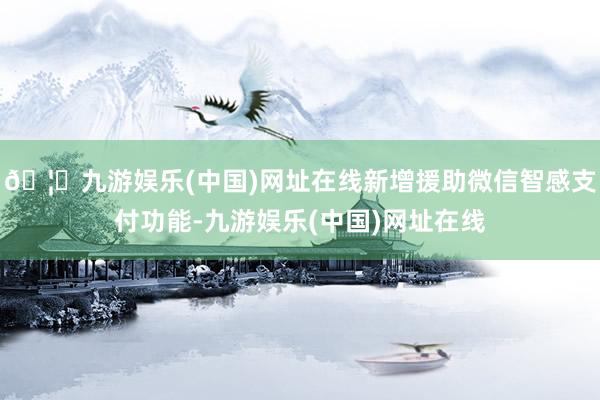 🦄九游娱乐(中国)网址在线新增援助微信智感支付功能-九游娱乐